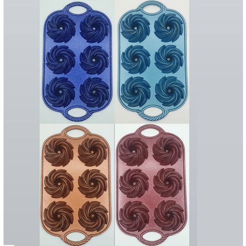 

✅Termurah Loyang Kue Marissa Bunddlette Mini 6 Cup Bundt Pan / Loyang Marissa Terbaru