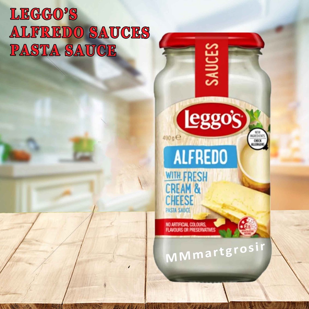 

Leggos Alfredo With Fresh Cream &Cheese Pasta Sauce 500G