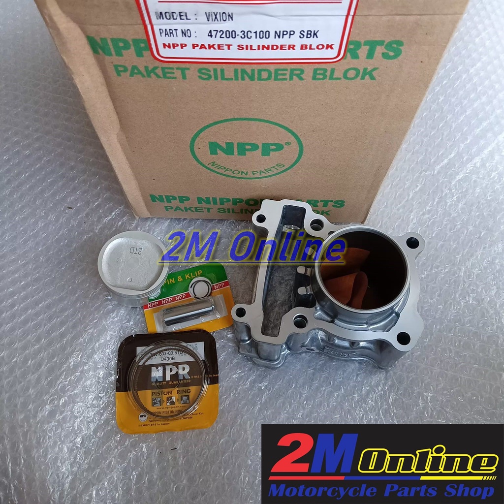 Mm Cylinder Blok Kit Vixion Old 3C1 Set Piston Merk NPP
