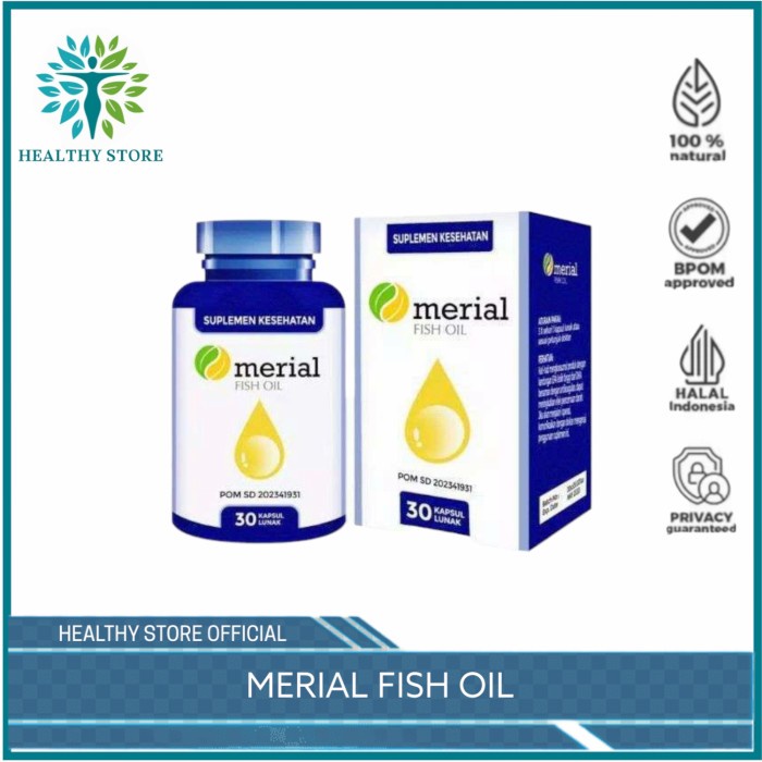 MERIAL FISH OIL Minyak Ikan Suplemen Kesehatan Original