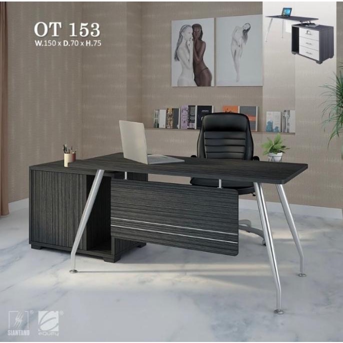 Produk Terbaik] MEJA KANTOR MEJA KERJA SIANTANO OT 153