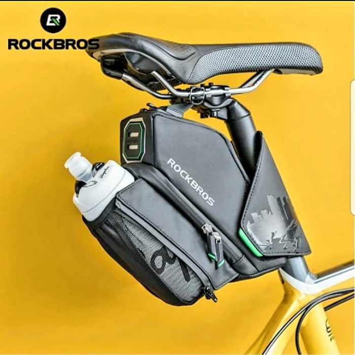 [Baru] Rockbros Tas Sadel Sepeda Tahan Air Reflektif Rb Mtb Seli Original Terbatas