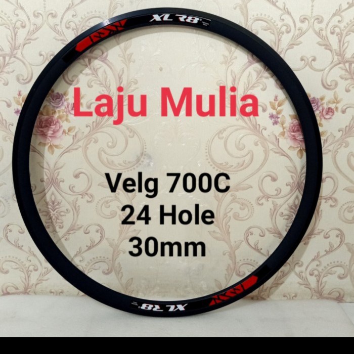 rims velg xrl8 700c fv 24 hole satuan fikafika8187