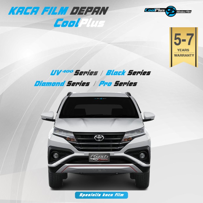 Kaca Film Depan Mobil Coolplus Ready