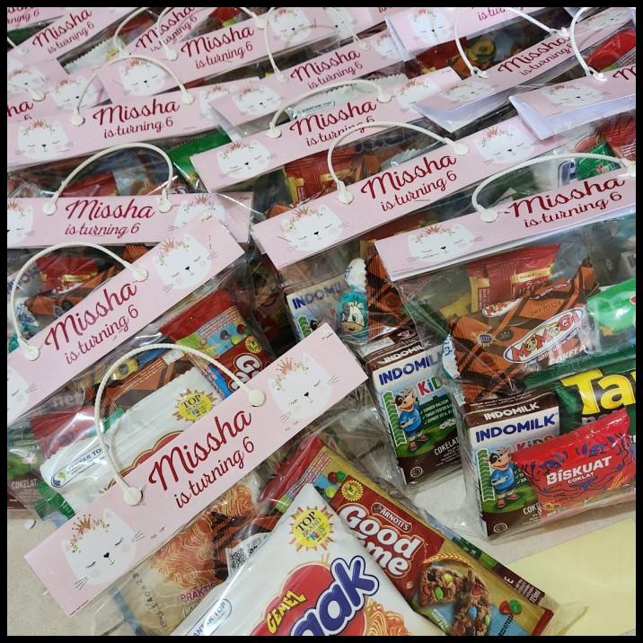 

DISKON SNACK SOUVENIR ULANG TAHUN ANAK MURAH CUSTOM DALAM KEMASAN RAPI !!!!!!!