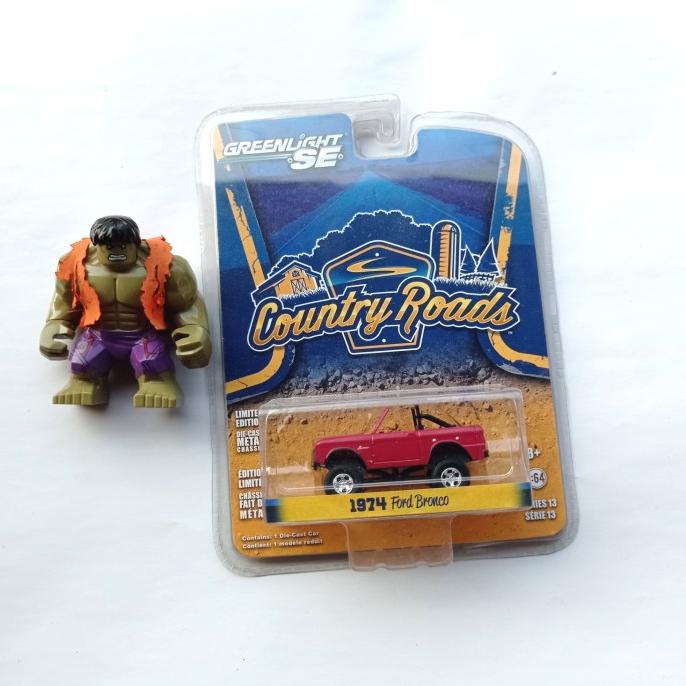 Terlarisss  Promo Murah Greenlight Diecast 1974 Ford Bronco Country Roads - Ready Stock