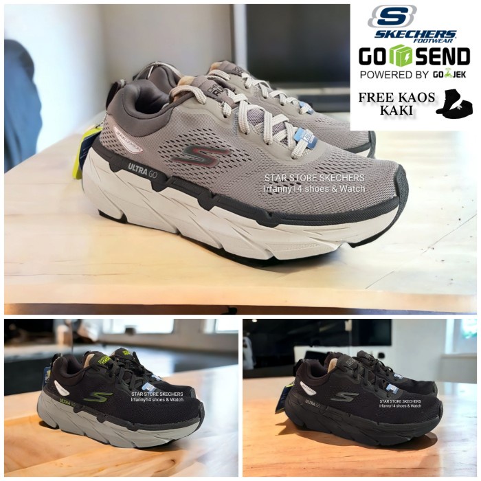 TERBARU Sepatu Skechers Pria Max Qushioning Vietnam Original Sepatu Lari Pria /SEPATU RUNNING/SLIP