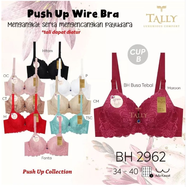 push up bra tally 2962