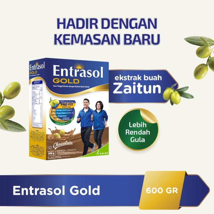 

ENTRASOL GOLD VANILA - COKLAT 600 GR / susu orang tua / susu lansia
