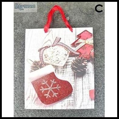 

TERMURAH PAPER BAG CHRISTMAS WOOD SPARKLE | (3 PIECES) | 26 X 10 X 32 CM !!!!