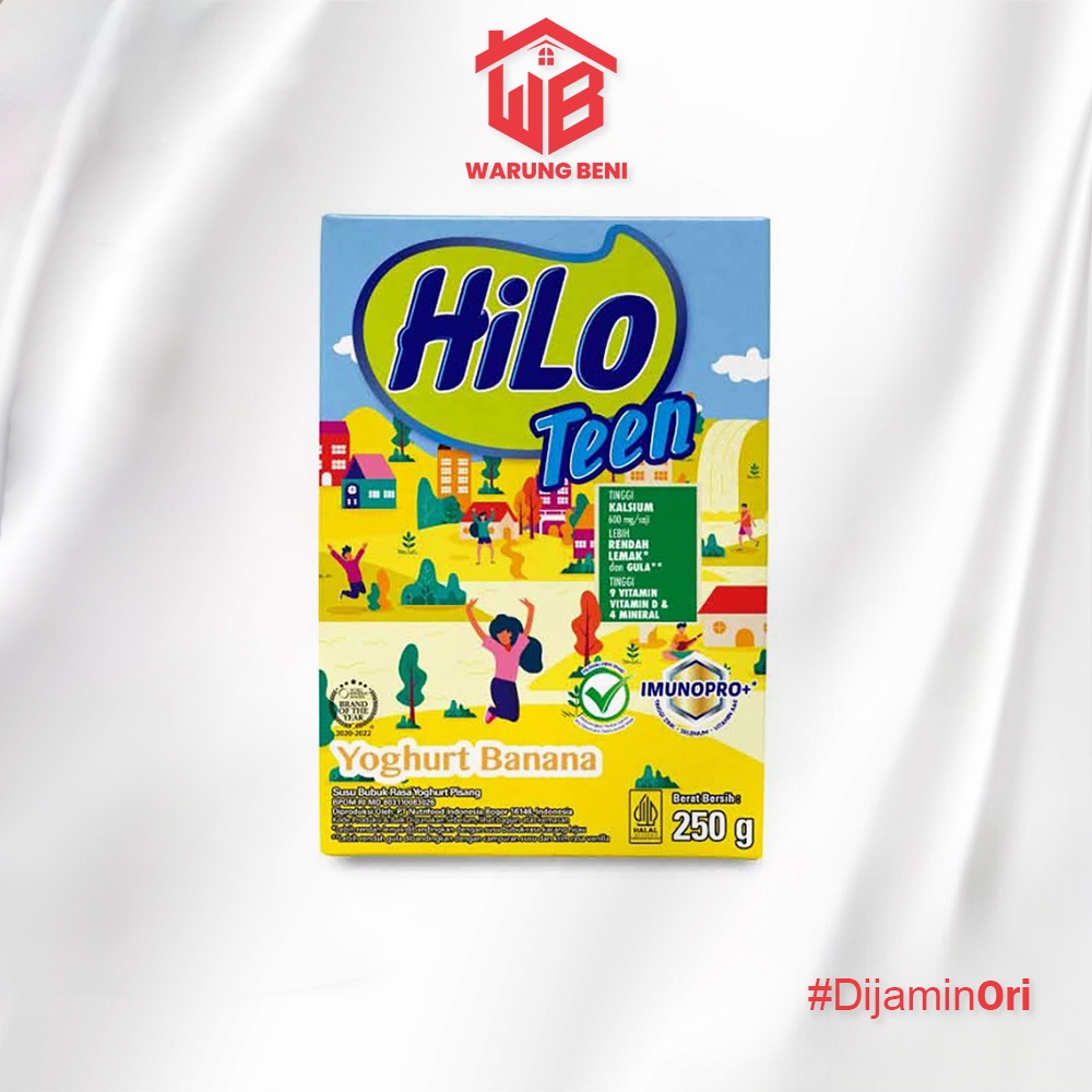 

HiLo Teen Susu Remaja Tinggi Kalsium Yoghurt Banana 250 gr