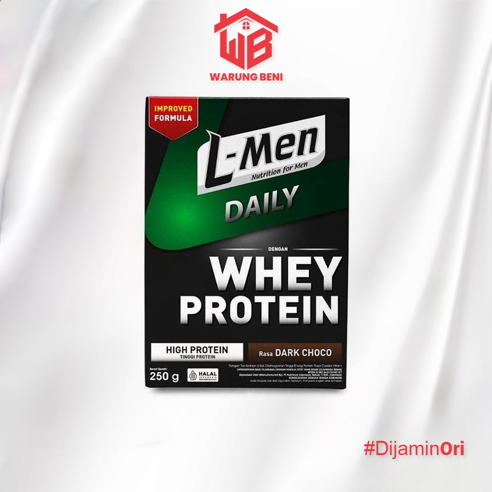 

L-Men Daily Susu Sumber Protein Dengan Whey Protein Dark Choco 250 gr