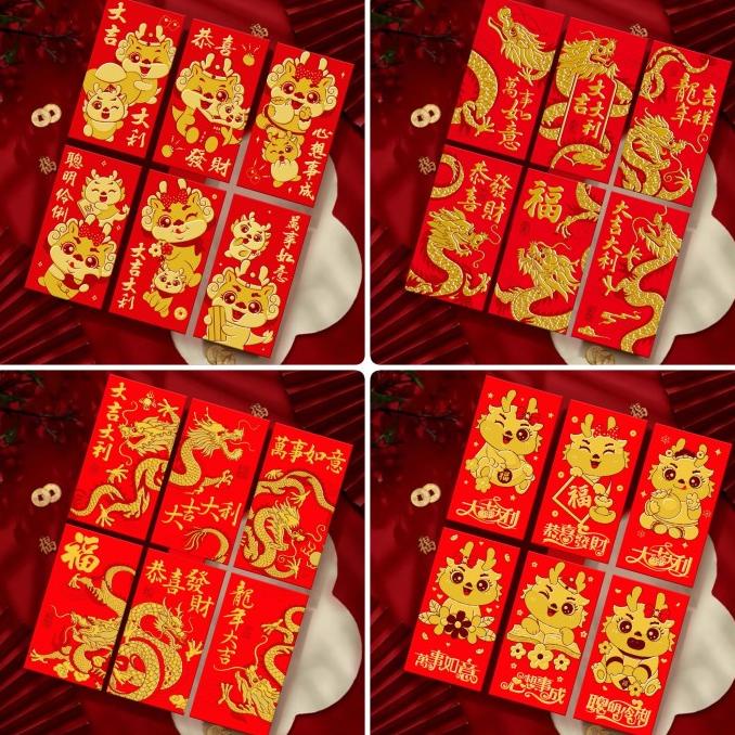 

Big Sale Angpao Naga Merah Panjang Isi 6 Angpau Imlek Tebal Ampau Murah Grosir Limited Edition