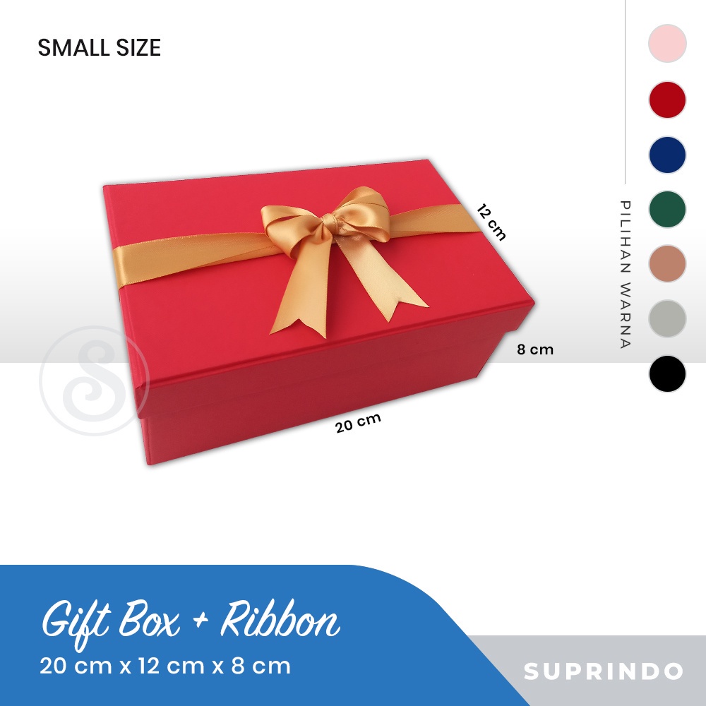 

Kotak Kado/ Giftbox Kosmetik +Free Pita Uk. 20 X 12 X 8 Cm