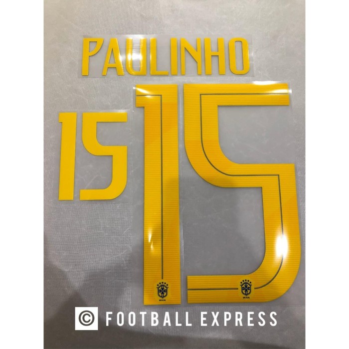 [New] Nameset Original Paulinho Brazil Away 2018-2019 Terbaru