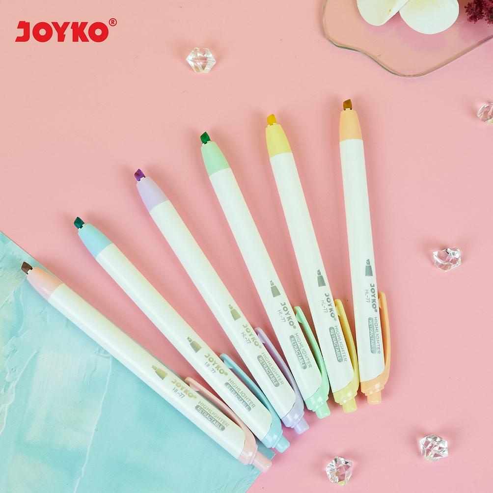 

Recomend Penanda Berwarna Highlighter Joyko HL-77-6 Warna Pastel Color !!