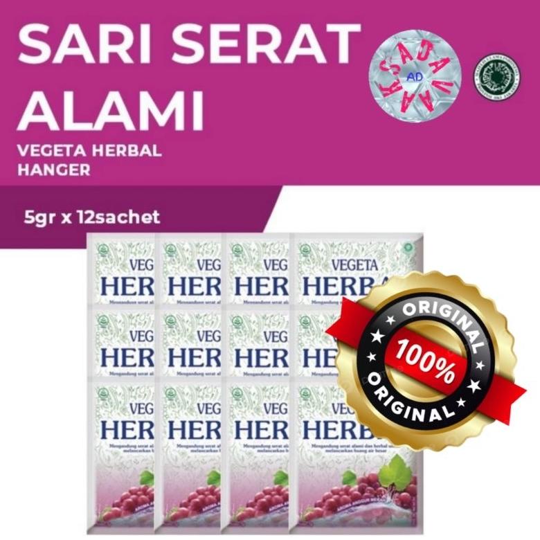 

Kekinian VEGETA HERBAL ISI 12 SACHET !!