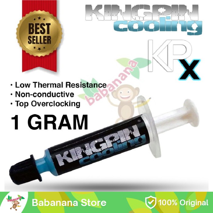 

Kingpin Cooling Kpx 1Gr Thermal Paste Pc Gaming Laptop Macbook Desktop Original 100% Dan Terpercaya