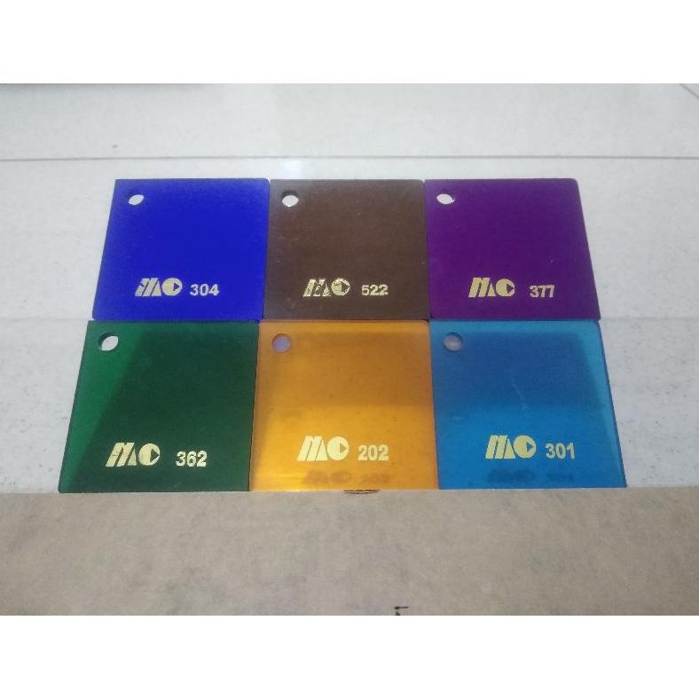 

Berkualitas! Acrylic akrilik lembaran 2mm warna transparan ukuran A3 (42x30cm) .,