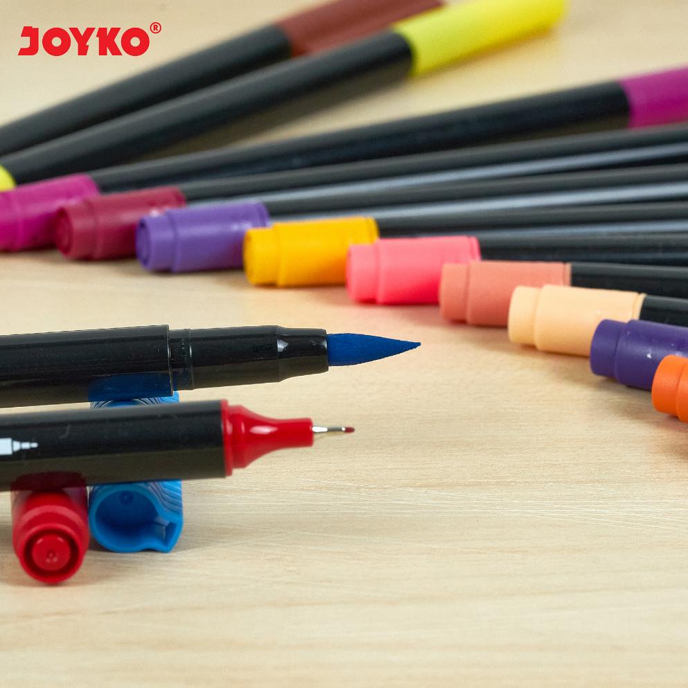 

Promo Joyko Colour Brush Pen 12 24 / Pena Kuas Warna Joyko Kaligrafi CLP-13 Murah Meriah