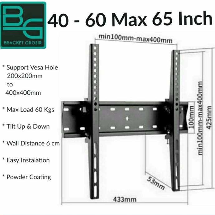 Sale Now Bracket Tv Samsung 55 50 49 48 43 40 32 Inch Samsung Type Tu Pengiriman Cepat