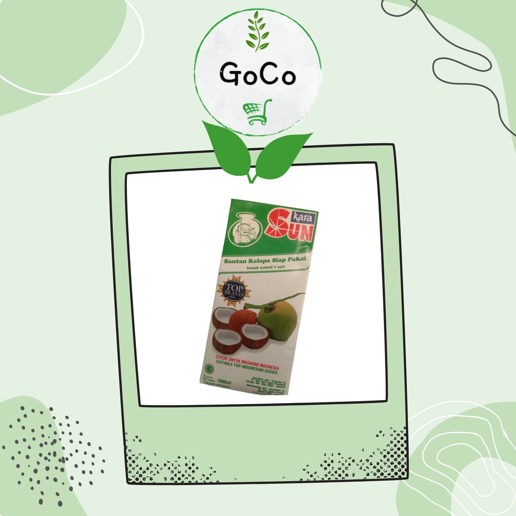 

SUN KARA | Santan instan | 1 L |Eco-Friendly Packaging by GoCo
