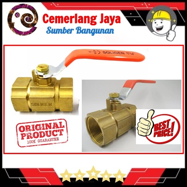 ✅New Stop Kran 2 Inch Soligen Kuningan - Ballvalve Soligen Kuningan Limited