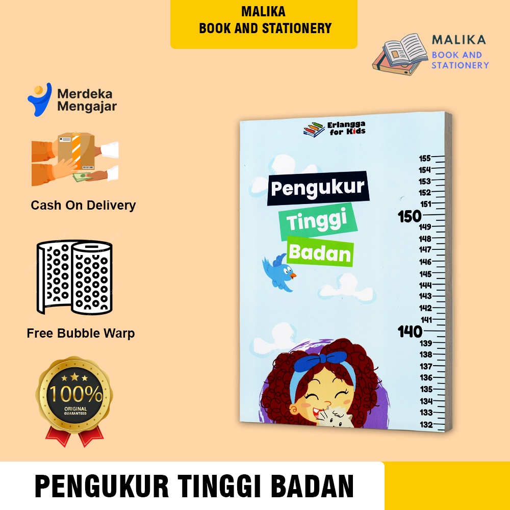 Poster Alat Peraga Sticker Anak Ape Pengukur Tinggi Badan Anak Tk Paud