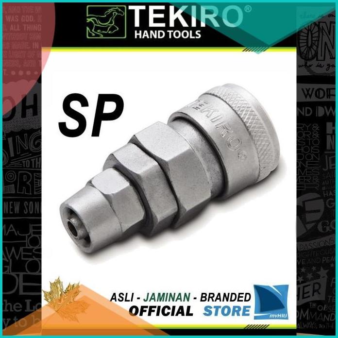 Nepel Selang Angin 30 SP (Soket Nepel) Drat 3/8 Chrome Coupler TEKIRO