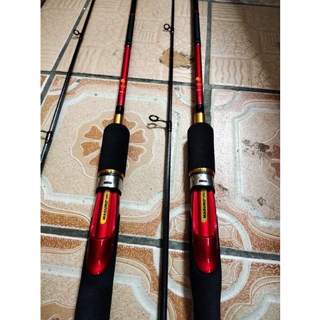 Joran pancing maguro gagang full extreme baru mamba cs 180 m medium carbon