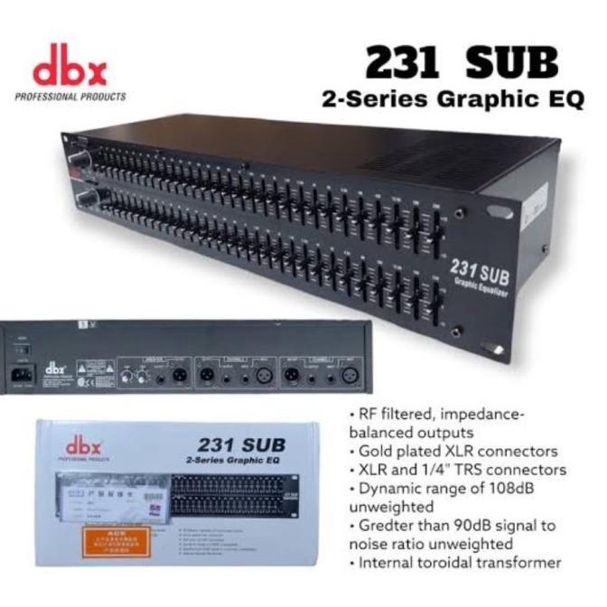 Equalizer DBX 231 Sub / DBX 231SUB Output sub Grade A