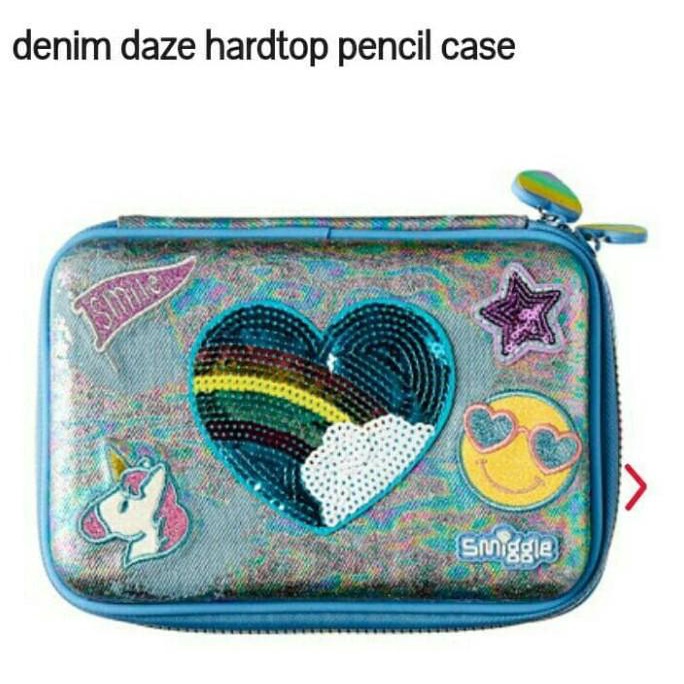 

Smiggle Denim Daze Hardtop Pencil Case - Tempat Pensil Smiggle Stok Terbatas