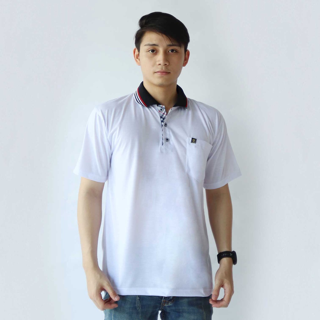 DailyStore 21 - Kaos polo pria Saku dewasa | kaos kerah pria | polo shirt polos saku lengan pendek
