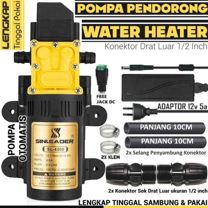 ✅Original Pompa Pendorong Otomatis Paket Lengkap Versi Drat Luar - Sin4949 Bisa Gojek