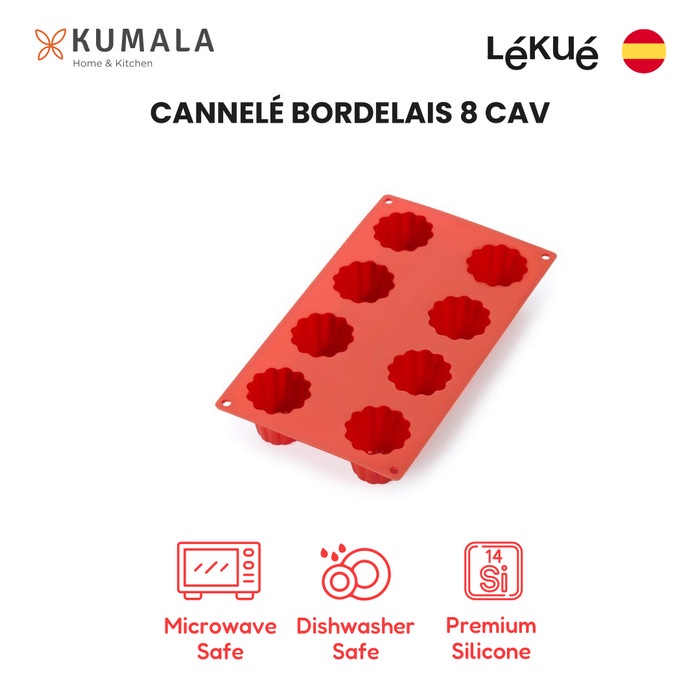 

✅Termurah Lekue Cannele Bordelais Mold - Cetakan Cannele 8 Cav Terbatas