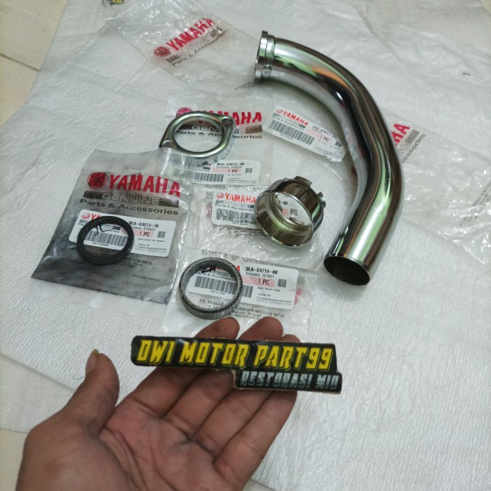 ✨New Leher Knalpot Set Rx King Rxking Original Ygp Bisa Gojek