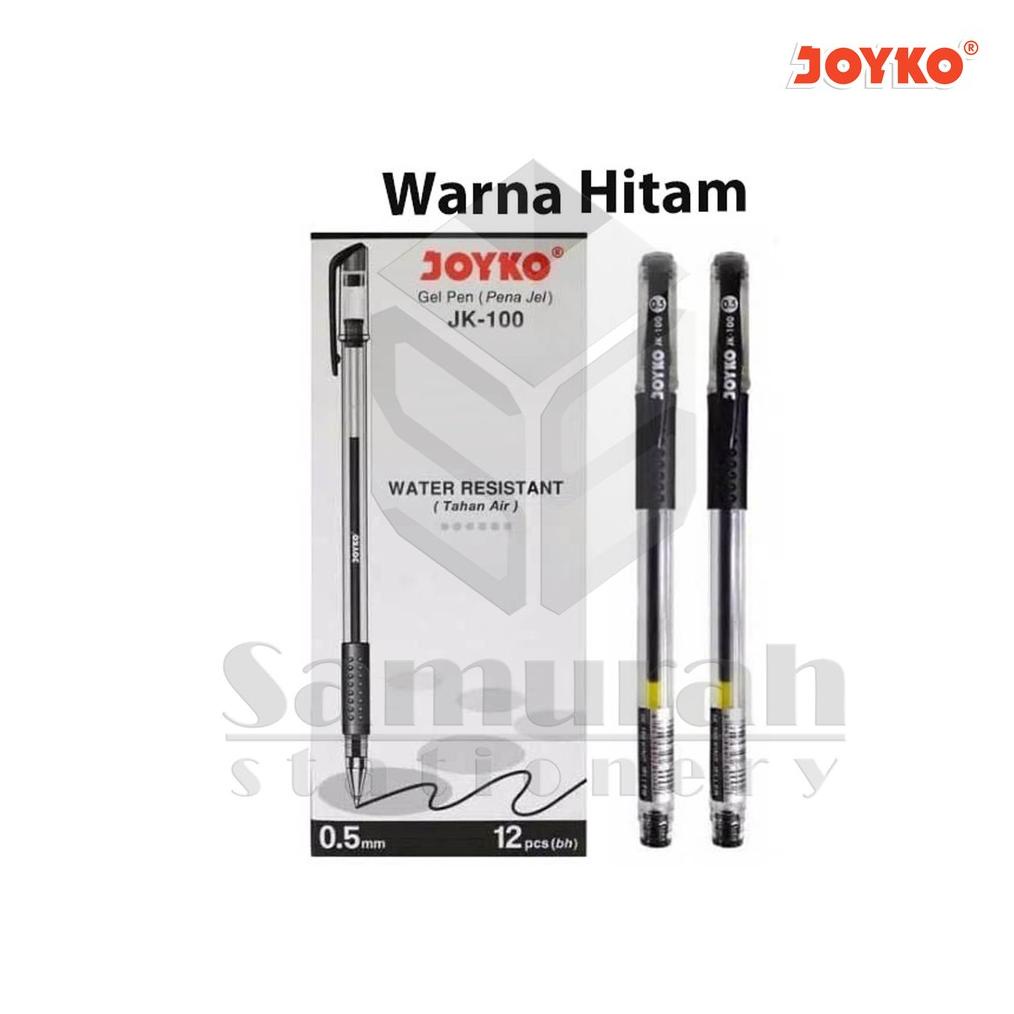 

TERMURAH Gel Pen Joyko JK 100 (Runcing) / JK 100 NT(Jarum) Pulpen GelPen JK-100 0.5 mm / Bolpen Pengel JK100 ORIGINAL PROMO