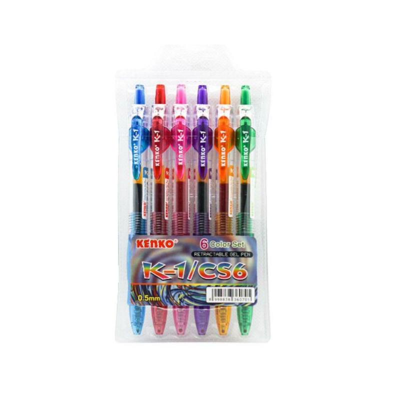 

TERMURAH MG - PULPEN GEL K1/CS6 WARNA 6PCS KENKO ORIGINAL PROMO