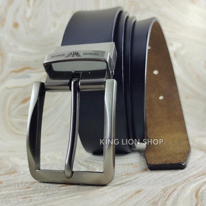 SABUK PRIA GESPER TUSUK JARUM IKAT PINGGANG BELT PREMIUM LEATHER