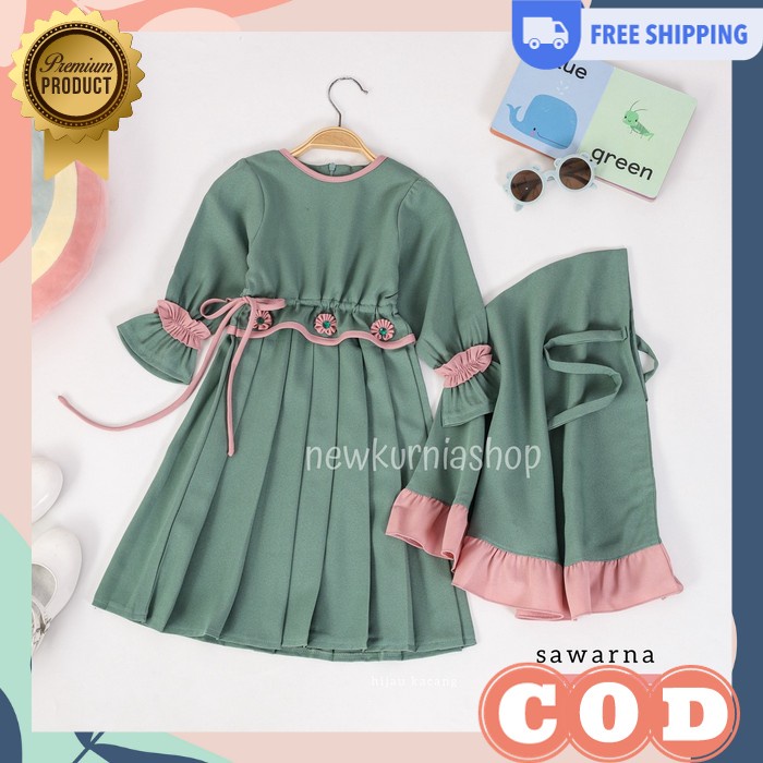 Gamis Ank Kecil Ghamis Model Kekinian Gamies Cewek Murah Baju Anak Perempuan Terbaru Buju Games Kits