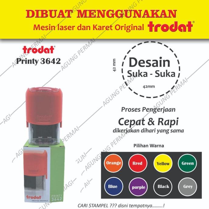 

Stempel Otomatis Custom Logo & Nama - Trodat 3642 Kode 548