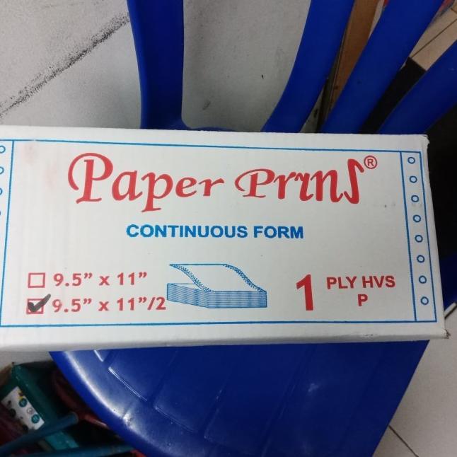 

Ready Stok Continuous Form 91/2*11 1Ply Bagi 2 Paper Prins Kode lb 980