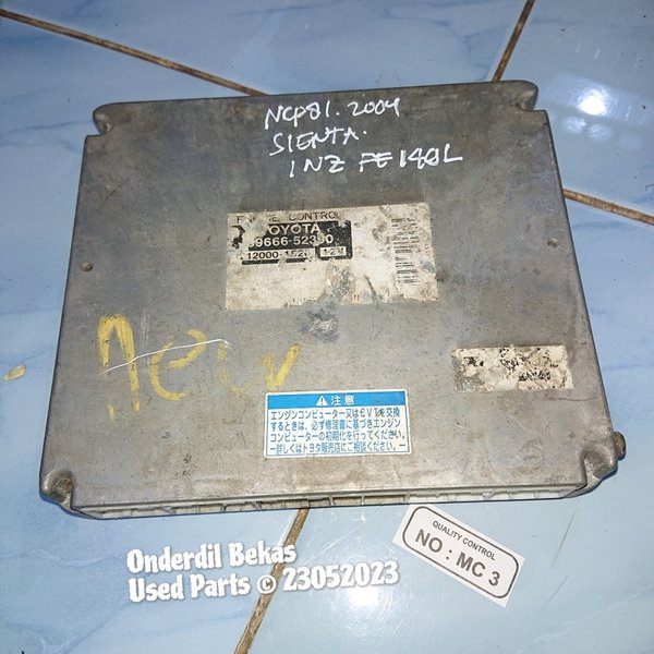 Ecu Elektronik Control Unit Engine Control Module Toyota Sienta Ncp81 Jdm