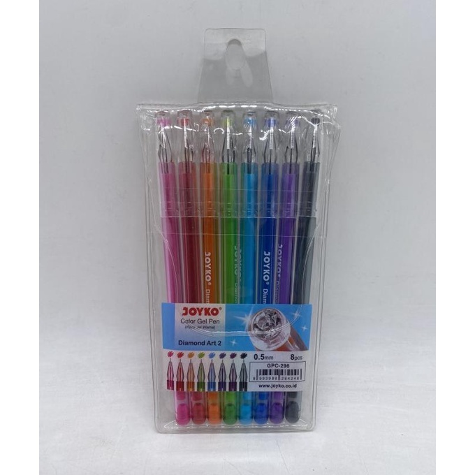 

Colour Gel Pen Joyko Gpc-296 Diamond Art 2 Kode 1086