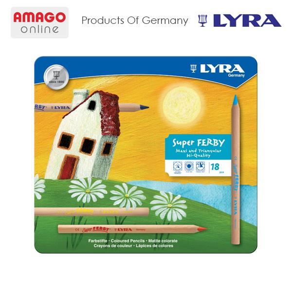 

✨Sale Lyra Super Ferby Nature - Color Pencil - 18 Colors - 3711180 Terbatas