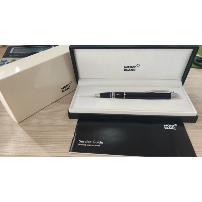 

✨Sale Pulpen Montblanc Original Tipe Starwalker Resin Black Ballpoint Bisa Gojek