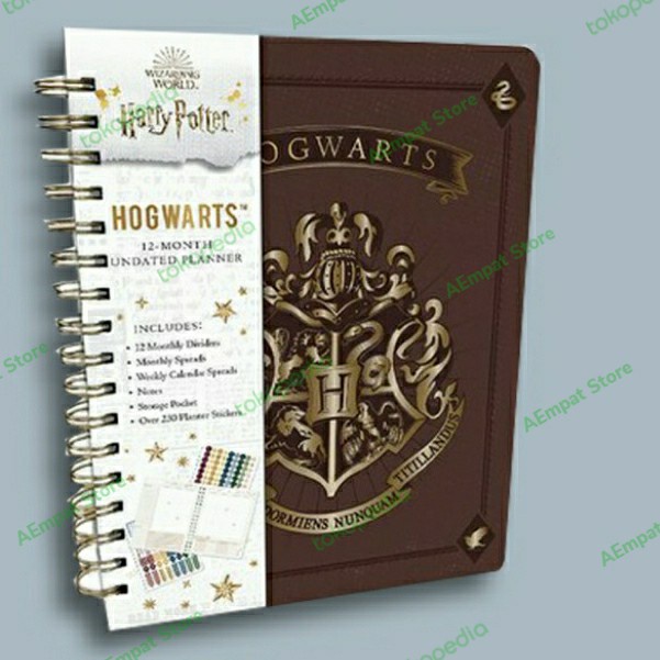 

✨Sale Harry Potter: Hogwarts 12- Month Undated Planner Bisa Gojek