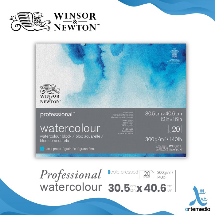 

✨Sale Kertas Cat Air Winsor Newton Professional 30X40Cm Watercolor Paper Diskon