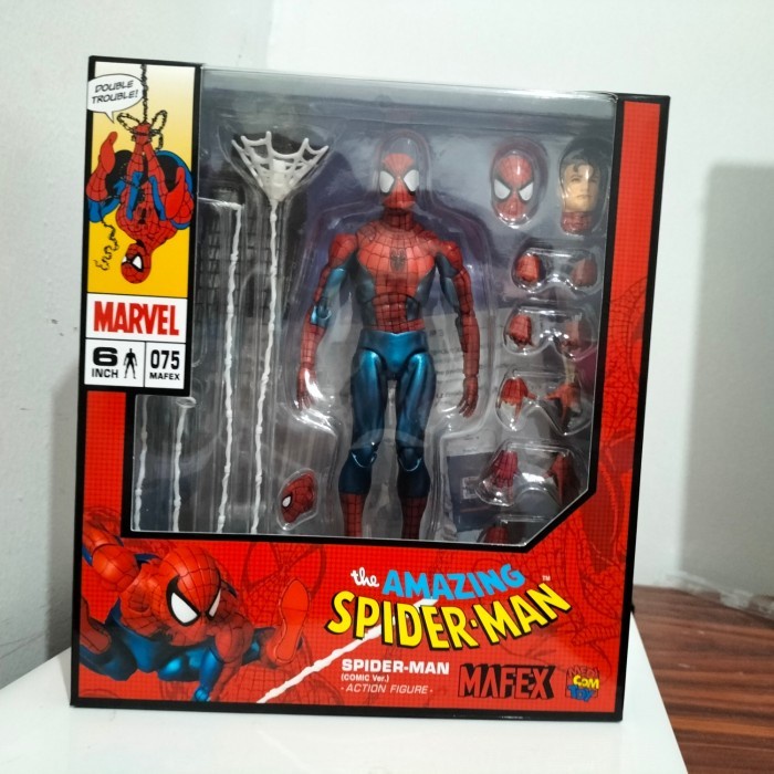 ✨New Ori Mafex Spiderman Comic Ver 075 - Ori Medicom Reissue Promo Ramadhan Berkualitas