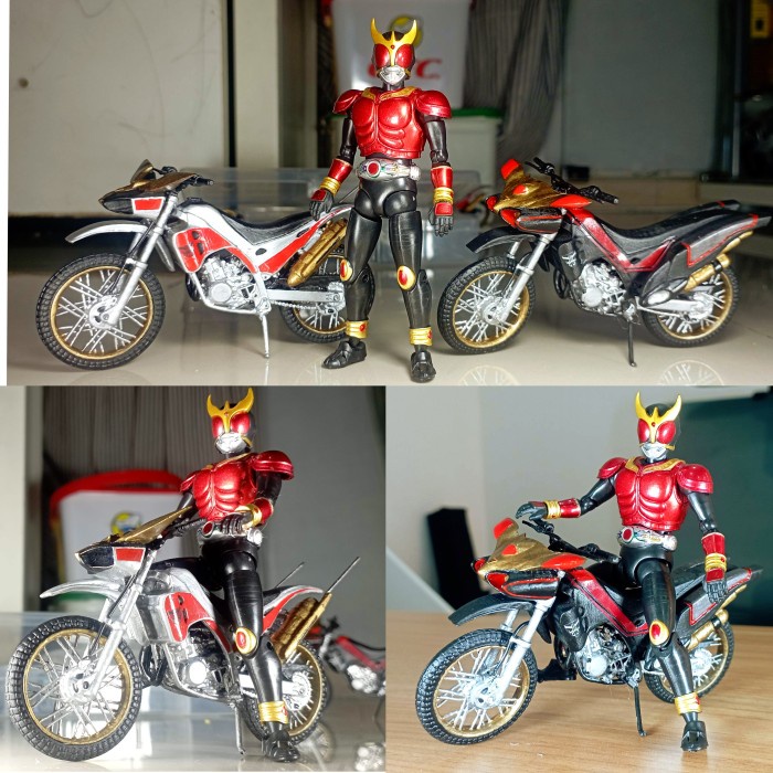 ✨New Ori Custom 2 Motor Trychaser Dan Beatchaser 2000 Tanpa Figure Kuuga Berkualitas